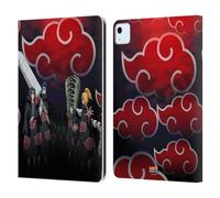Head Case Designs Officially Licensed Naruto Shippuden Akatsuki Key Art Leather Wallet Case Compatible With Apple iPad Air 11 2020/2022/2024/2025