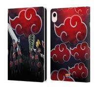 Head Case Designs Officially Licensed Naruto Shippuden Akatsuki Key Art Leather Wallet Case Compatible With Apple iPad mini (2021/2024)