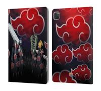 Head Case Designs Officially Licensed Naruto Shippuden Akatsuki Key Art Leather Wallet Case Compatible With Apple iPad Pro 11 2020/2021 / 2022