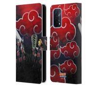 Head Case Designs Officially Licensed Naruto Shippuden Akatsuki Key Art Leather Wallet Case Compatible With Oppo A54 5G