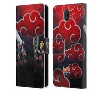 Head Case Designs Officially Licensed Naruto Shippuden Akatsuki Key Art Leather Wallet Case Compatible With Nokia C01 Plus/C1 2nd Edition