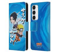 Head Case Designs Officially Licensed Naruto Shippuden Chibi Sasuke Naruto Art Leather Wallet Case Compatible With Samsung Galaxy S23 5G
