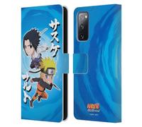 Head Case Designs Officially Licensed Naruto Shippuden Chibi Sasuke Naruto Art Leather Wallet Case Compatible With Samsung Galaxy S20 FE / 5G