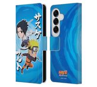 Head Case Designs Officially Licensed Naruto Shippuden Chibi Sasuke Naruto Art Leather Wallet Case Compatible With Samsung Galaxy S26