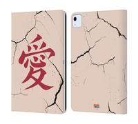 Head Case Designs Officially Licensed Naruto Shippuden Gaara Tattoo Iconic Leather Wallet Case Compatible With Apple iPad Air 11 2020/2022/2024/2025