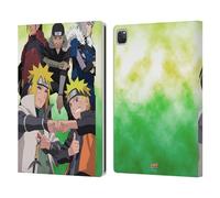 Head Case Designs Officially Licensed Naruto Shippuden Hokage Group Key Art Leather Wallet Case Compatible With Apple iPad Pro 12.9 2020/2021/2022