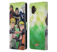 Head Case Designs Officially Licensed Naruto Shippuden Hokage Group Key Art Leather Wallet Case Compatible With Samsung Galaxy Xcover6 Pro/Pro2