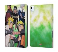 Head Case Designs Officially Licensed Naruto Shippuden Hokage Group Key Art Leather Wallet Case Compatible With Apple iPad Air 11 2020/2022/2024/2025