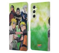 Head Case Designs Officially Licensed Naruto Shippuden Hokage Group Key Art Leather Wallet Case Compatible With Samsung Galaxy A54 5G