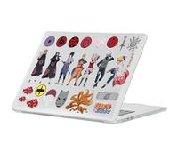 Head Case Designs Officially Licensed Naruto Shippuden Iconic Graphics Clear Hard Crystal Armour Laptop Case Compatible with MacBook Air 13.6" M2 A2681/M3 A3113/M4 A3240 2022/2024/2025