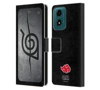 Head Case Designs Officially Licensed Naruto Shippuden Itachi Headband Iconic Leather Wallet Case Compatible With Motorola Moto G04/G04s/G24 4G