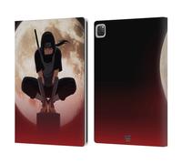 Head Case Designs Officially Licensed Naruto Shippuden Itachi Uchiha Moon Character Art Leather Wallet Case Compatible With Apple iPad Pro 12.9 2020/2021/2022