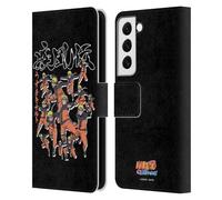 Head Case Designs Officially Licensed Naruto Shippuden Kage Bunshin Art Leather Wallet Case Compatible With Samsung Galaxy S22 5G