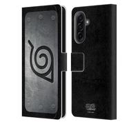 Head Case Designs Officially Licensed Naruto Shippuden Konoha Headband Iconic Leather Wallet Case Compatible With Samsung Galaxy A17 4G / 5G