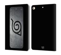 Head Case Designs Officially Licensed Naruto Shippuden Konoha Headband Iconic Leather Wallet Case Compatible With Apple iPad 9.7 2017 / iPad 9.7 2018