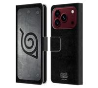 Head Case Designs Officially Licensed Naruto Shippuden Konoha Headband Iconic Leather Wallet Case Compatible With Apple iPhone 18 Pro