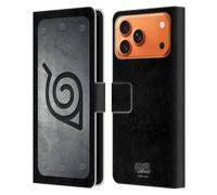 Head Case Designs Officially Licensed Naruto Shippuden Konoha Headband Iconic Leather Wallet Case Compatible With Apple iPhone 17 Pro Max
