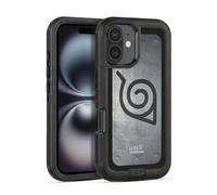 Head Case Designs Officially Licensed Naruto Shippuden Konoha Headband Iconic Ultra-Armoured Shockproof Case [Military Grade Protection] Compatible With Apple iPhone 16