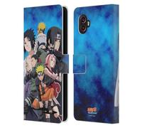 Head Case Designs Officially Licensed Naruto Shippuden Konoha Key Art Leather Wallet Case Compatible With Samsung Galaxy Xcover6 Pro/Pro2