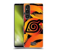 Head Case Designs Officially Licensed Naruto Shippuden Konoha Nine Tails Iconic Gel Case [Military Grade Protection] Compatible With Sony Xperia 1 V 5G