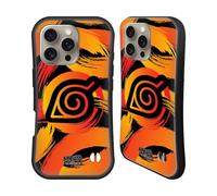 Head Case Designs Officially Licensed Naruto Shippuden Konoha Nine Tails Iconic Hybrid Case Compatible With Apple iPhone 16 Pro