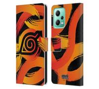 Head Case Designs Officially Licensed Naruto Shippuden Konoha Nine Tails Iconic Leather Wallet Case Compatible With Xiaomi Redmi Note 12 5G