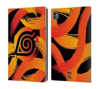 Head Case Designs Officially Licensed Naruto Shippuden Konoha Nine Tails Iconic Leather Wallet Case Compatible With Apple iPad Pro 11 M4 2024