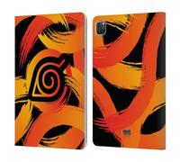 Head Case Designs Officially Licensed Naruto Shippuden Konoha Nine Tails Iconic Leather Wallet Case Compatible With Apple iPad Pro 11 2020/2021 / 2022