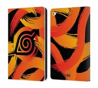 Head Case Designs Officially Licensed Naruto Shippuden Konoha Nine Tails Iconic Leather Wallet Case Compatible With Apple iPad Air 2 (2014)
