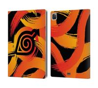 Head Case Designs Officially Licensed Naruto Shippuden Konoha Nine Tails Iconic Leather Wallet Case Compatible With Apple iPad Pro 12.9 2020/2021/2022
