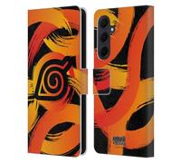 Head Case Designs Officially Licensed Naruto Shippuden Konoha Nine Tails Iconic Leather Wallet Case Compatible With Samsung Galaxy A35 5G