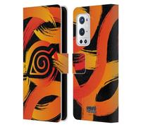 Head Case Designs Officially Licensed Naruto Shippuden Konoha Nine Tails Iconic Leather Wallet Case Compatible With OnePlus 9 Pro