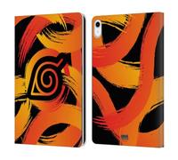 Head Case Designs Officially Licensed Naruto Shippuden Konoha Nine Tails Iconic Leather Wallet Case Compatible With Apple iPad 10.9 2022/2025
