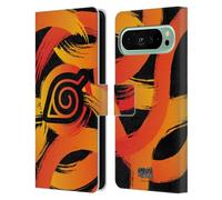Head Case Designs Officially Licensed Naruto Shippuden Konoha Nine Tails Iconic Leather Wallet Case Compatible With Google Pixel 9 Pro XL