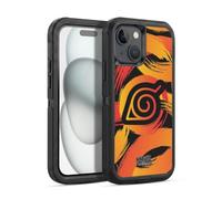 Head Case Designs Officially Licensed Naruto Shippuden Konoha Nine Tails Iconic Ultra-Armoured Shockproof Case [Military Grade Protection] Compatible With Apple iPhone 15
