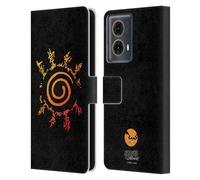 Head Case Designs Officially Licensed Naruto Shippuden Kurama Seal Iconic Leather Wallet Case Compatible With Motorola Moto G85