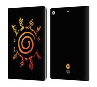 Head Case Designs Officially Licensed Naruto Shippuden Kurama Seal Iconic Leather Wallet Case Compatible With Apple iPad 10.2 2019/2020/2021