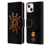 Head Case Designs Officially Licensed Naruto Shippuden Kurama Seal Iconic Leather Wallet Case Compatible With Apple iPhone 13