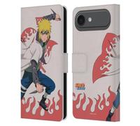 Head Case Designs Officially Licensed Naruto Shippuden Minato Namikaze Character Art Leather Wallet Case Compatible With Apple iPhone 17 Air