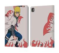 Head Case Designs Officially Licensed Naruto Shippuden Minato Namikaze Character Art Leather Wallet Case Compatible With Apple iPad Pro 13 M4 2024