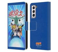 Head Case Designs Officially Licensed Naruto Shippuden Minato Rasengan Art Leather Wallet Case Compatible With Samsung Galaxy S21 5G