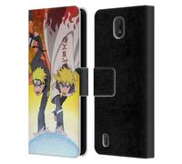 Head Case Designs Officially Licensed Naruto Shippuden Naruto And Minato Key Art Leather Wallet Case Compatible With Nokia C01 Plus/C1 2nd Edition