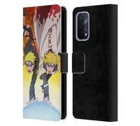 Head Case Designs Officially Licensed Naruto Shippuden Naruto And Minato Key Art Leather Wallet Case Compatible With Oppo A54 5G