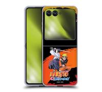 Head Case Designs Officially Licensed Naruto Shippuden Naruto And Sasuke Key Art Gel Case [Military Grade Protection] Compatible With Razr 40 Ultra/Razr+ 2023