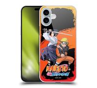 Head Case Designs Officially Licensed Naruto Shippuden Naruto And Sasuke Key Art Hard Back Case Compatible With Apple iPhone 16 Plus