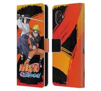 Head Case Designs Officially Licensed Naruto Shippuden Naruto And Sasuke Key Art Leather Wallet Case Compatible With Samsung Galaxy Xcover6 Pro/Pro2