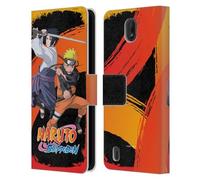 Head Case Designs Officially Licensed Naruto Shippuden Naruto And Sasuke Key Art Leather Wallet Case Compatible With Nokia C01 Plus/C1 2nd Edition