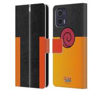 Head Case Designs Officially Licensed Naruto Shippuden Naruto Costume Iconic Leather Wallet Case Compatible With Motorola Moto G73 5G