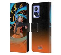 Head Case Designs Officially Licensed Naruto Shippuden Naruto Uzumaki Character Art Leather Wallet Case Compatible With Motorola Edge 30 Neo 5G