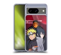 Head Case Designs Officially Licensed Naruto Shippuden Obito Naruto Sasuke Key Art Gel Case [Military Grade Protection] Compatible With Google Pixel 8